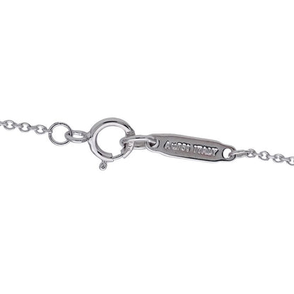 Tiffany & Co Necklace Diamond Atlas Open Medallion White Gold Polished