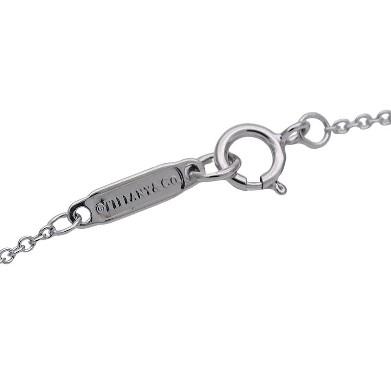 Tiffany & Co Necklace Diamond Atlas Open Medallion White Gold Polished