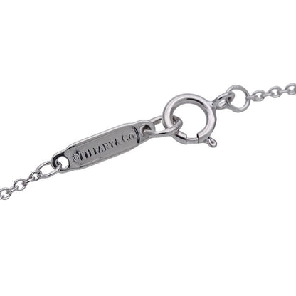 Tiffany & Co Necklace Diamond Atlas Open Medallion White Gold Polished