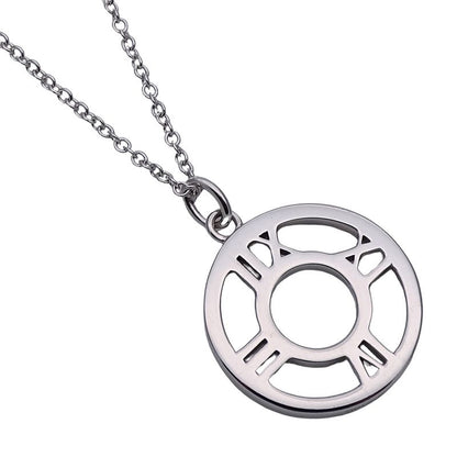 Tiffany & Co Necklace Diamond Atlas Open Medallion White Gold Polished
