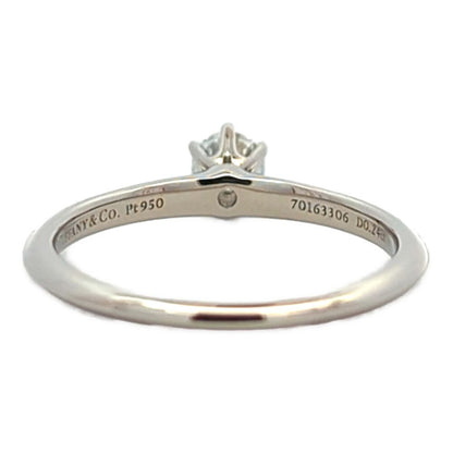 Tiffany & Co Solitaire Diamond Ring 52 Platinum