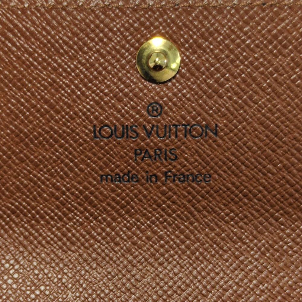 Louis Vuitton Monogram Portomonepla Business Card Holder Pass Case ID Wallet