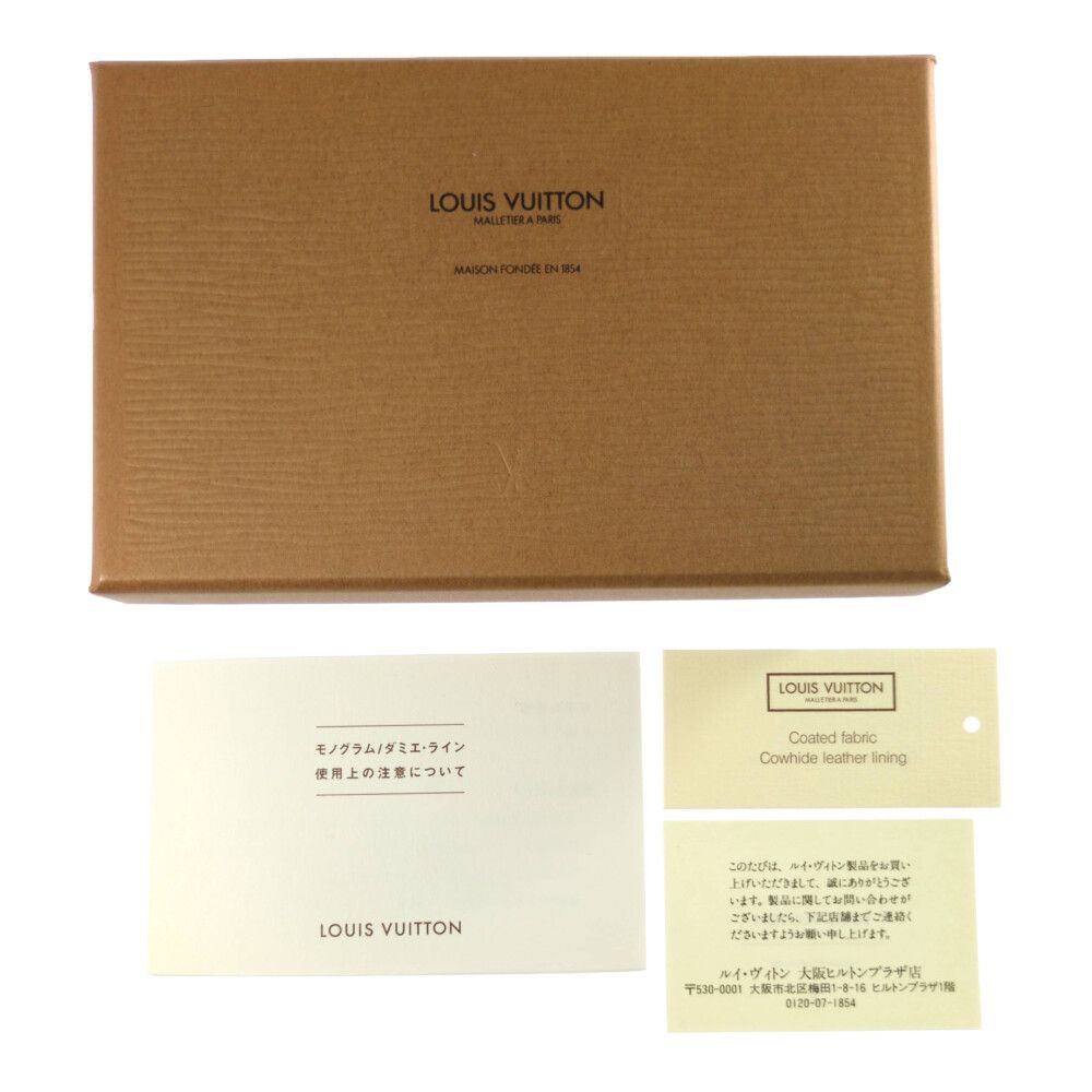 Louis Vuitton Monogram Portomonepla Business Card Holder Pass Case ID Wallet