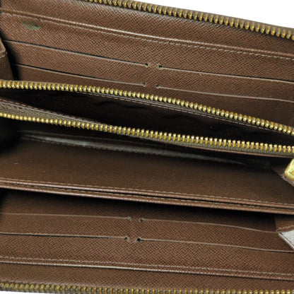 Louis Vuitton Damier Zippy Wallet Zip Around Brown