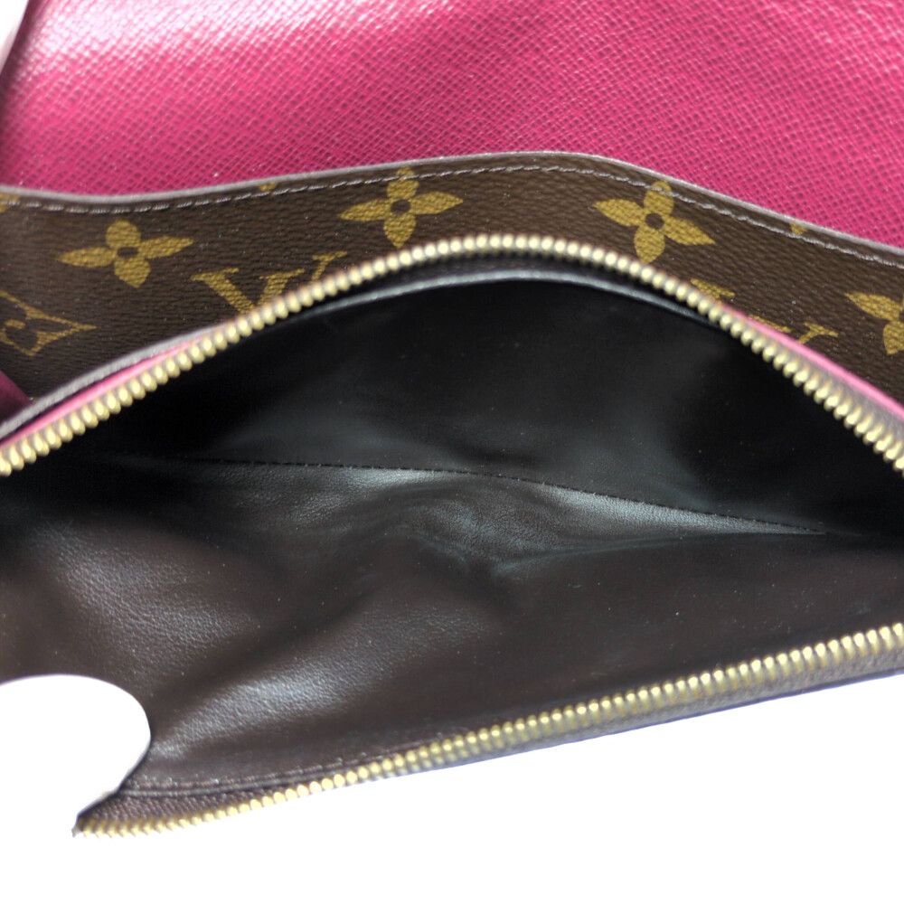 Louis Vuitton Monogram Portefeuille Emily Wallet Fuchsia