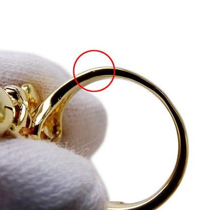 Louis Vuitton Ring LV Botanica Line Stone Gold M Flower Large