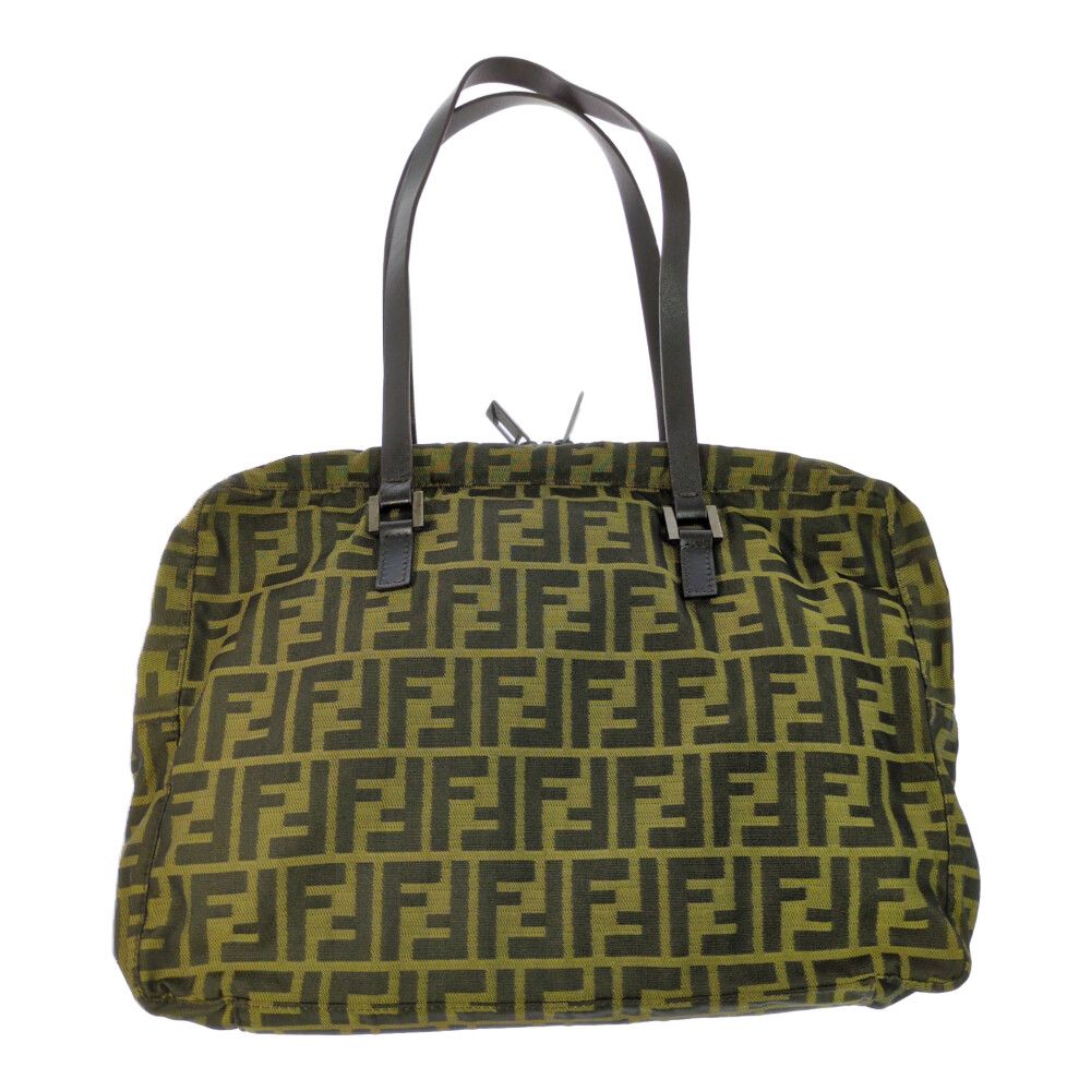 Fendi Zucca Pattern Handbag Brown