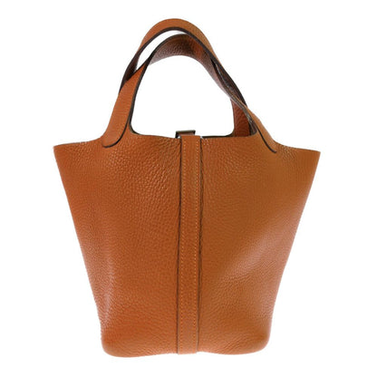 Hermes Picotin Silver Handbag Orange