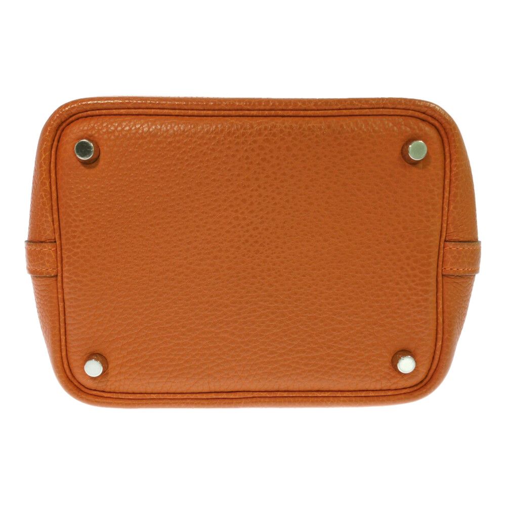 Hermes Picotin Silver Handbag Orange