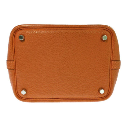 Hermes Picotin Silver Handbag Orange