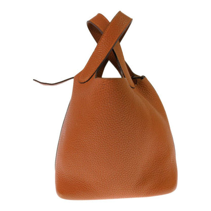 Hermes Picotin Silver Handbag Orange