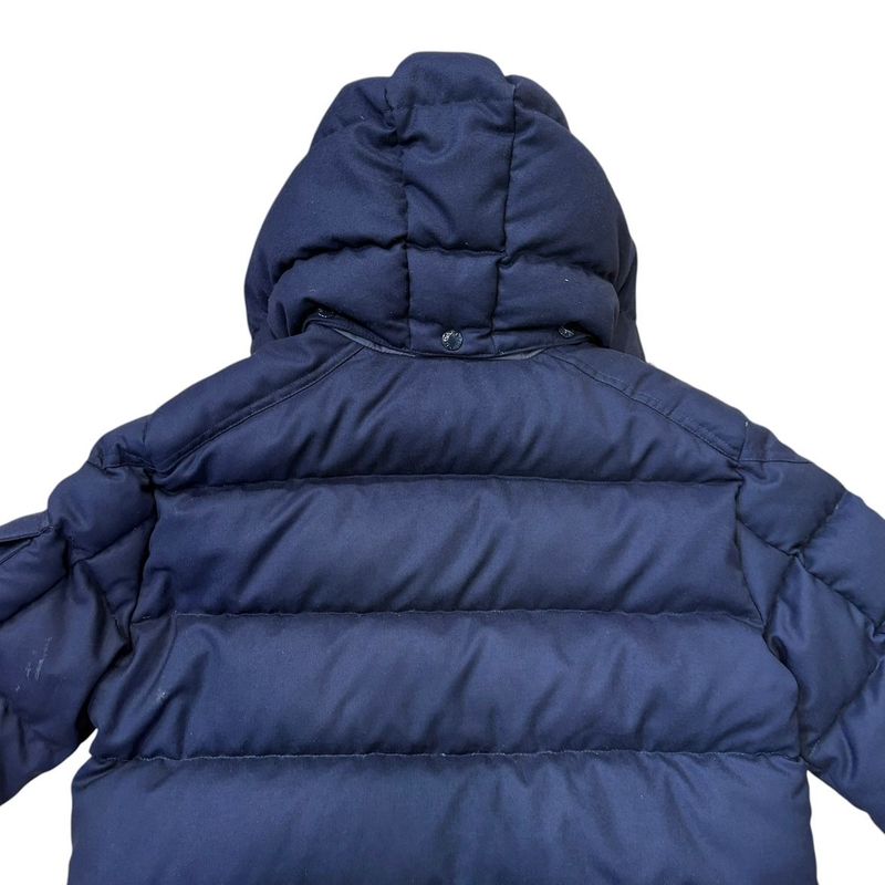 Moncler Mont Cles Down Jacket Mon Geneble 1 Wool Nylon Navy