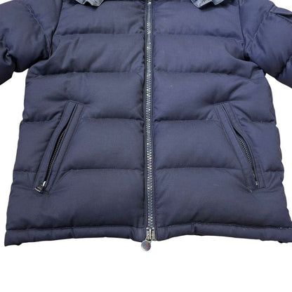 Moncler Mont Cles Down Jacket Mon Geneble 1 Wool Nylon Navy