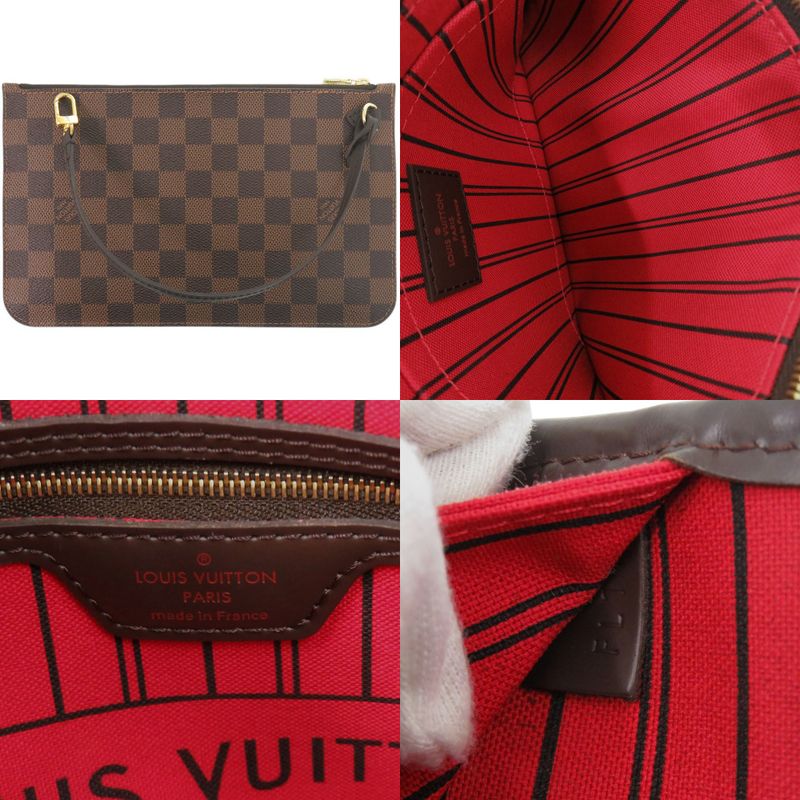 Louis Vuitton Neverfull MM Pouch Damier Cerise Tote
