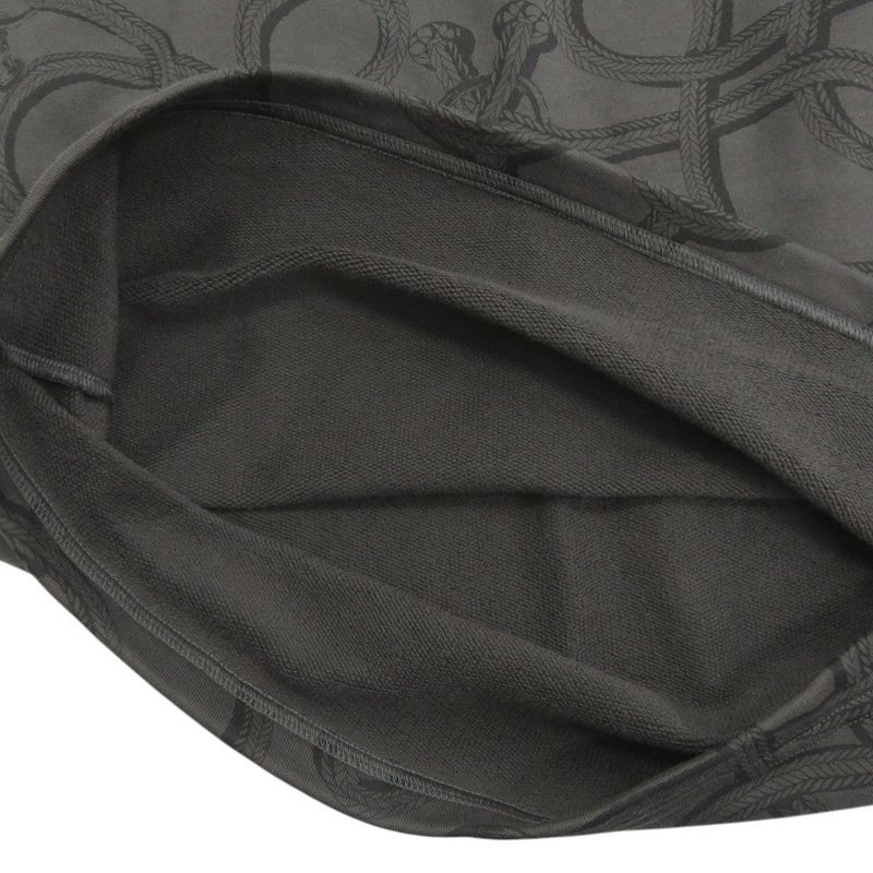 Hermes Palfuroire Mix 36 Cotton Dark Gray Black Sleeveless Dress