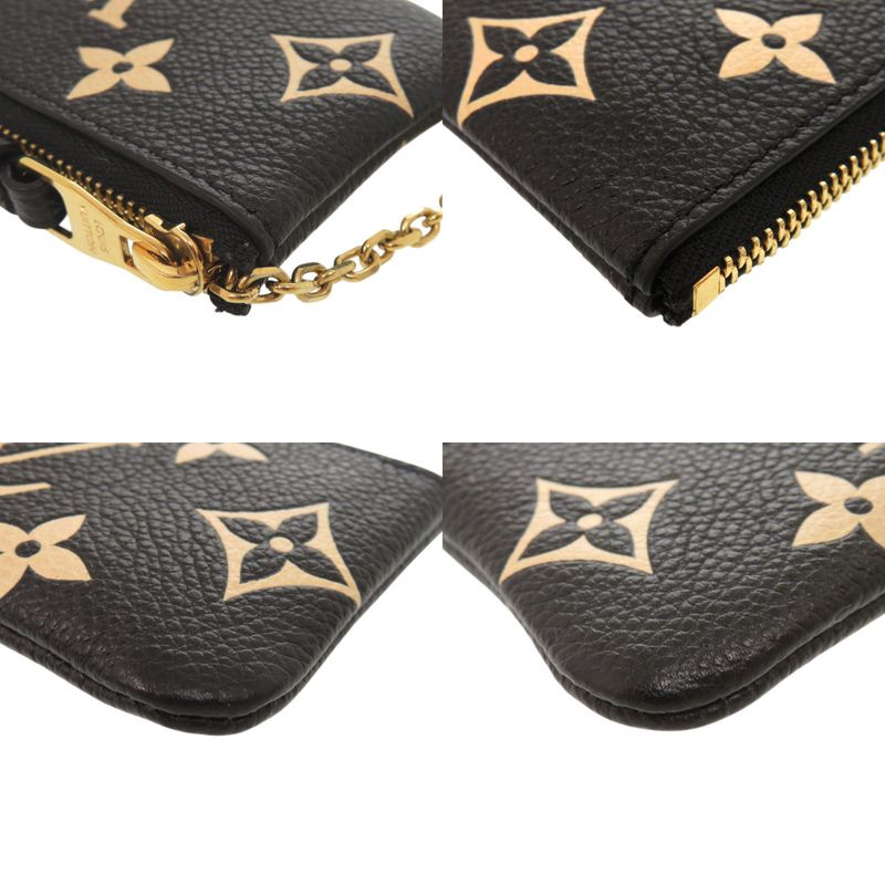 Louis Vuitton Pochette Cles Monogram Empreinte Noir Coin Case Black