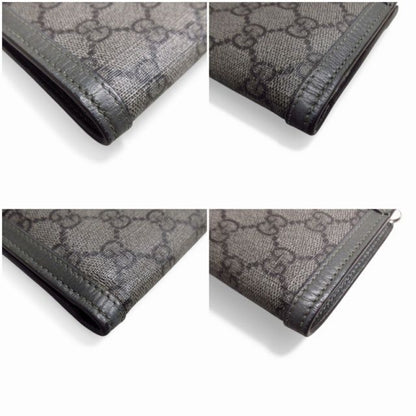Gucci GG Supreme Canvas Bifold Wallet Gray