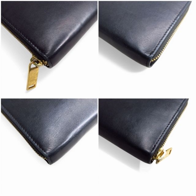 Saint Laurent Paris Cassandra Wallet Round Zip Logo Black
