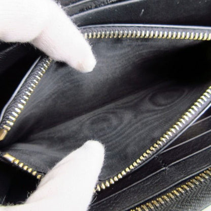 Saint Laurent Paris Cassandra Wallet Round Zip Logo Black