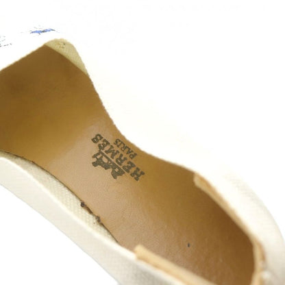 Hermes Flat Shoes Espadrilles White 35
