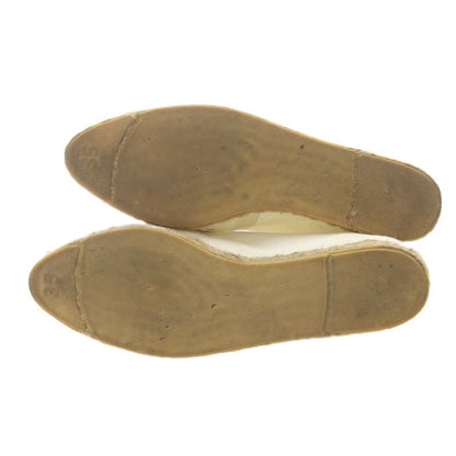 Hermes Flat Shoes Espadrilles White 35