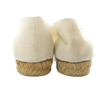 Hermes Flat Shoes Espadrilles White 35