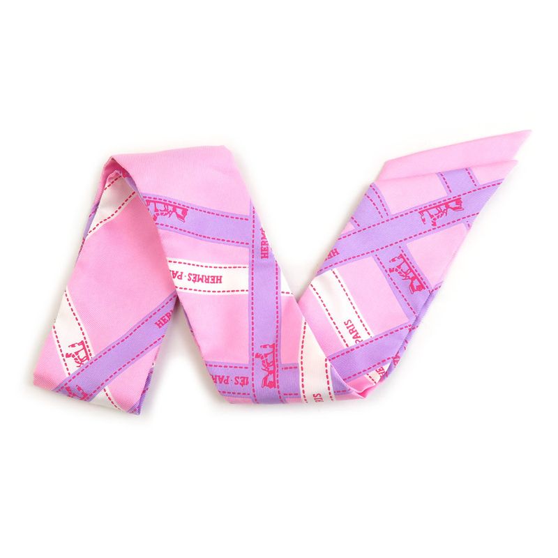 Hermes Scarf Twirly Scarves Pink