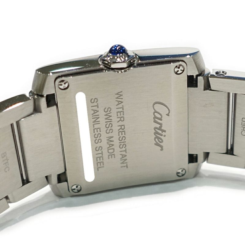 Cartier Tank Francaise Small SM Silver Stainless Steel Quartz Watch