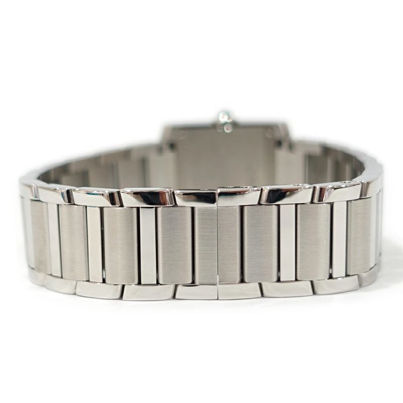 Cartier Tank Francaise Small SM Silver Stainless Steel Quartz Watch
