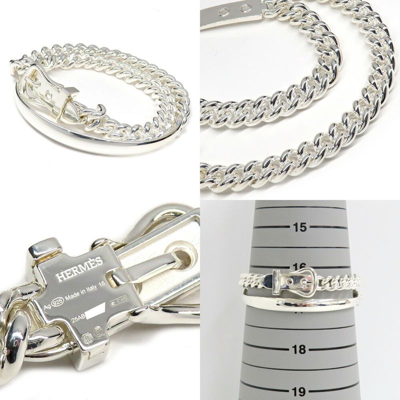 Hermes Bracelet Boucle Series Inflexible PM 16 Silver