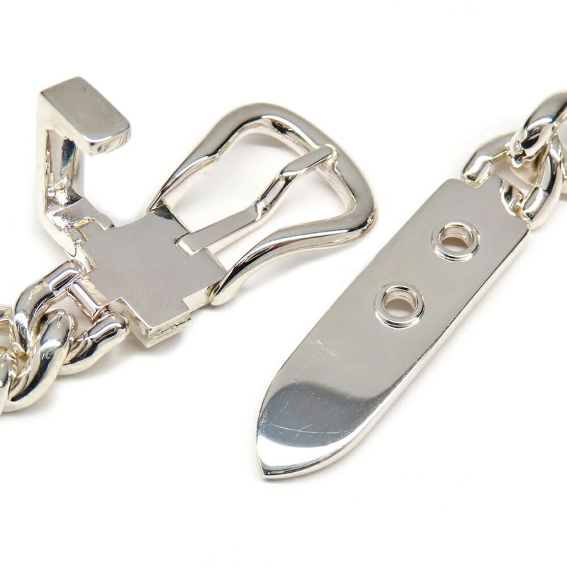 Hermes Necklace Boucle Series Inflexible PM 40 Silver