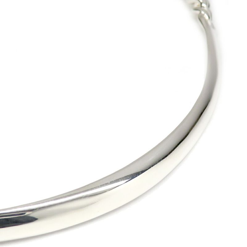 Hermes Necklace Boucle Series Inflexible PM 40 Silver