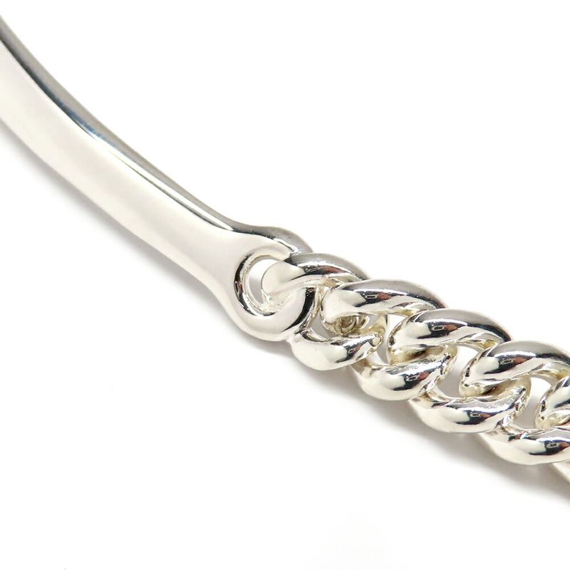 Hermes Necklace Boucle Series Inflexible PM 40 Silver
