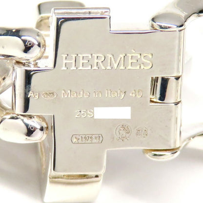 Hermes Necklace Boucle Series Inflexible PM 40 Silver