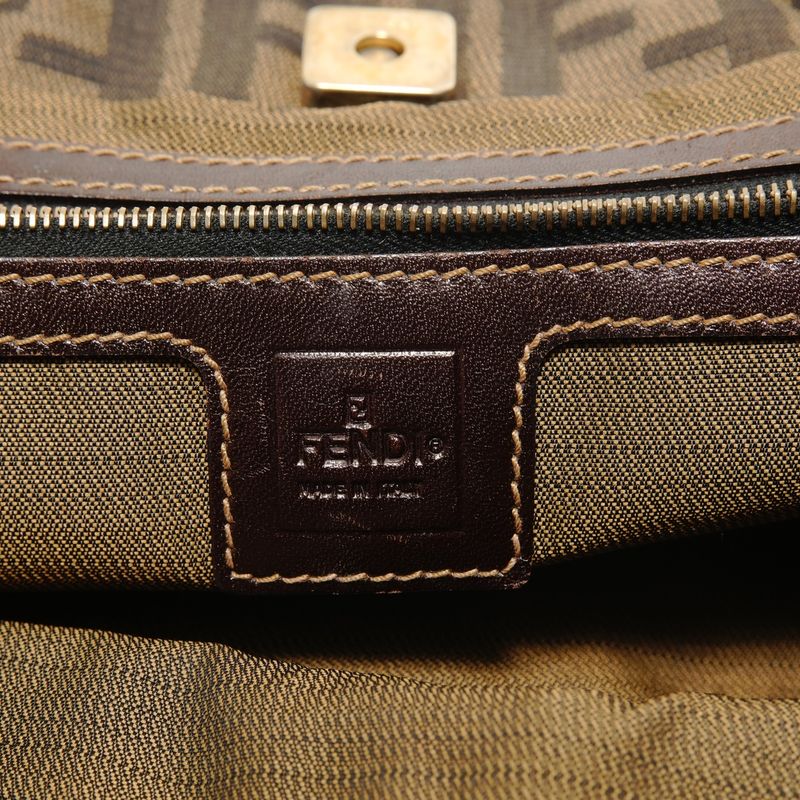 Fendi Handbag Zucca Canvas