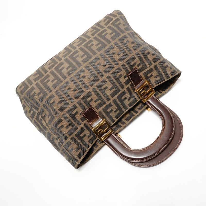 Fendi Handbag Zucca Canvas