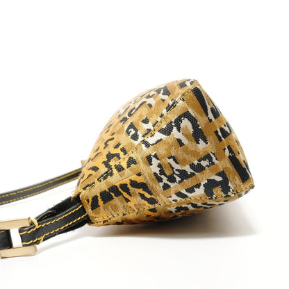 Fendi Shoulder Bag Zucca Leopard Print Pouch