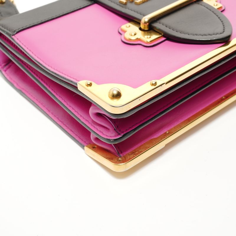 Prada Shoulder Bag Cahier Leather