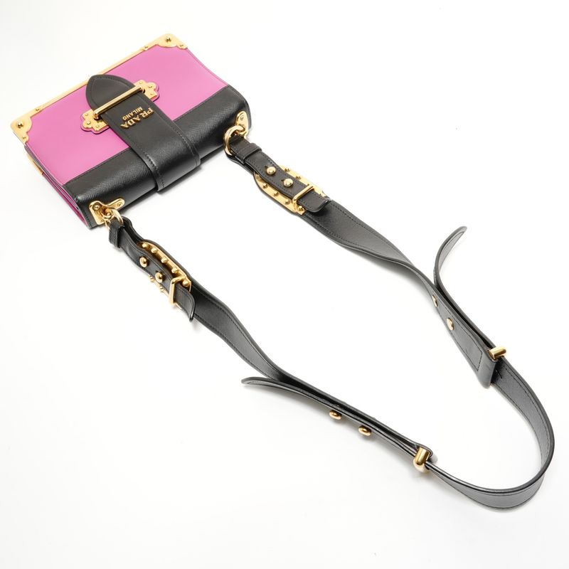 Prada Shoulder Bag Cahier Leather