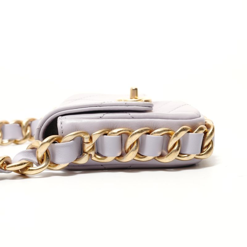 Chanel Shoulder Bag Mini Quilted Chain