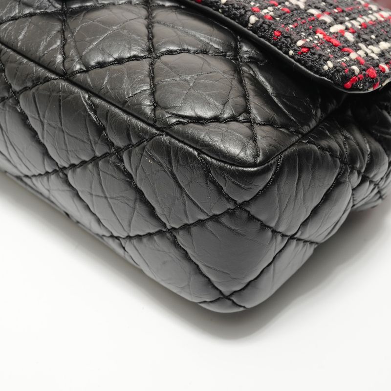 Chanel Shoulder Bag Quilted Tweed 2-Way