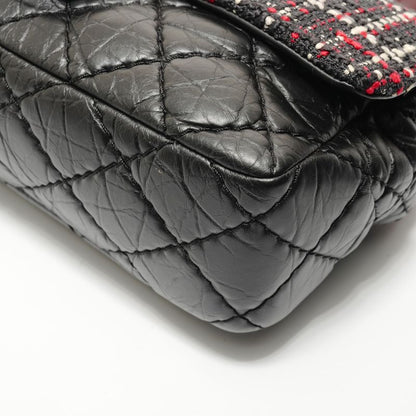 Chanel Shoulder Bag Quilted Tweed 2-Way