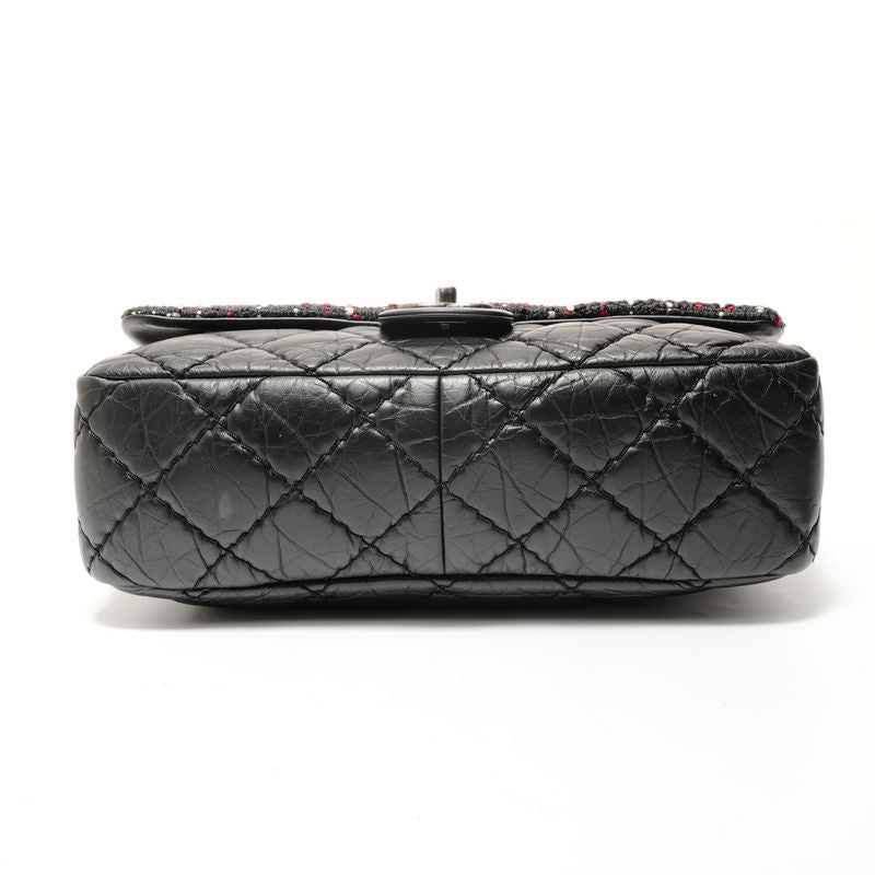 Chanel Shoulder Bag Quilted Tweed 2-Way