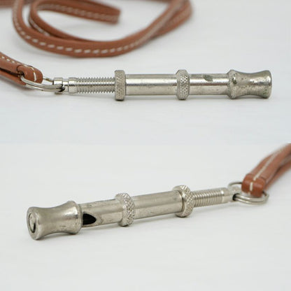 Hermes Chiffre Whistle Necklace Gold Silver