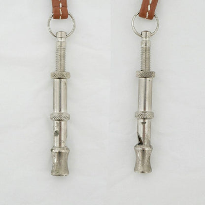 Hermes Chiffre Whistle Necklace Gold Silver