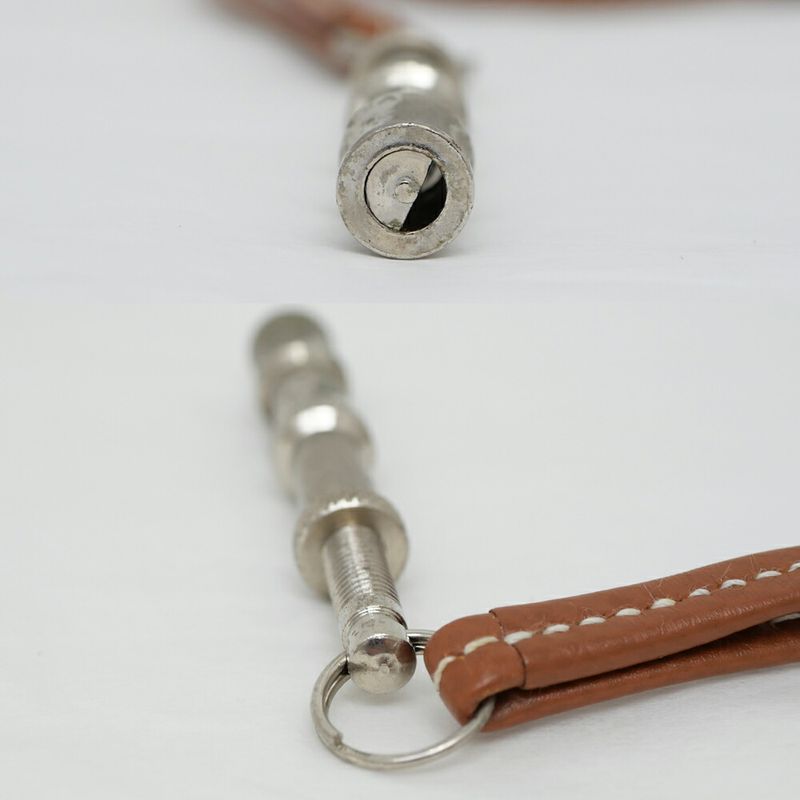 Hermes Chiffre Whistle Necklace Gold Silver