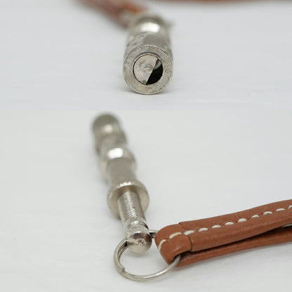 Hermes Chiffre Whistle Necklace Gold Silver