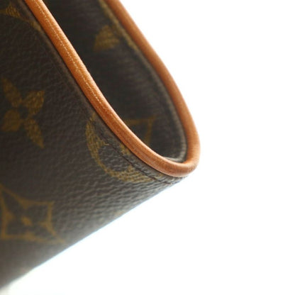 Louis Vuitton Pochette Twin GM Shoulder Bag Flap Monogram Pattern Brown