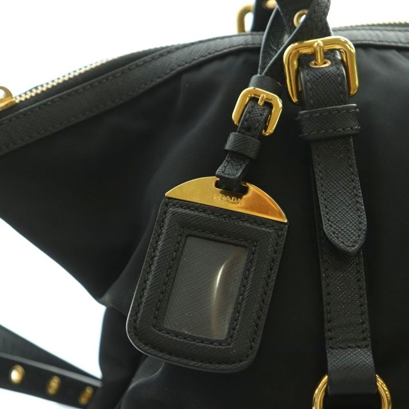 Prada 2-Way Tote Shoulder Bag Black