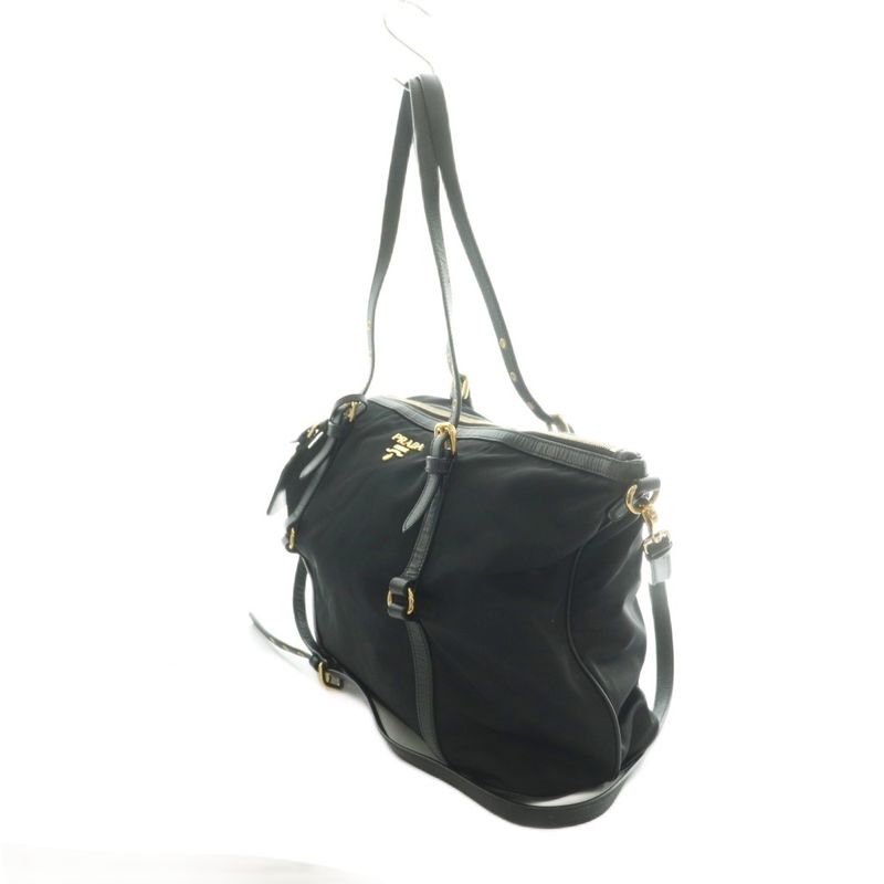 Prada 2-Way Tote Shoulder Bag Black
